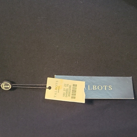 TALBOTS Womens Wrap Front Jersey Dress, Plus Size 3X, Black - Picture 14 of 14